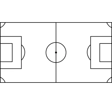 Vinilo decorativo campo de fútbol - TenVinilo