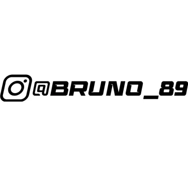 Pegatina para coche racing de instagram - TenVinilo