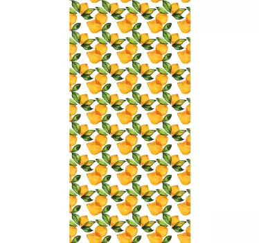 Pegatina para nevera Limón al estilo mediterráneo - TenVinilo