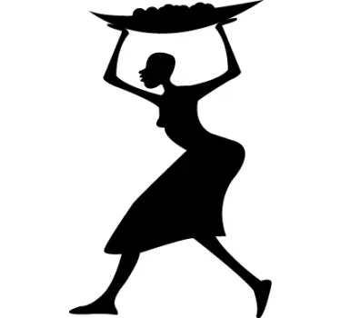 Vinilo mujer africana - TenVinilo