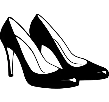 Vinilo decorativo zapatos tacón mujer - TenVinilo