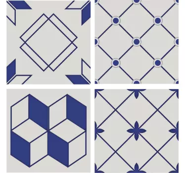 Vinilos para azulejos formas geometricas - TenVinilo
