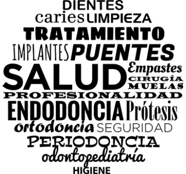 Vinilo decorativo conceptos dentista - TenVinilo