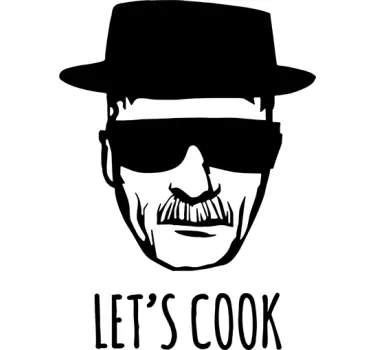 Vinilo para nevera Heisenberg let's cook - TenVinilo