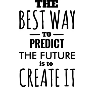 Vinilo decorativo predict future - TenVinilo
