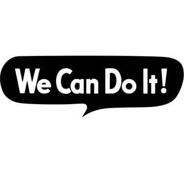 Vinilo decorativo we can do it - TenVinilo