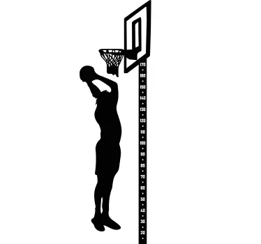 Vinilo baloncesto medidor Medidor de baloncesto - TenVinilo