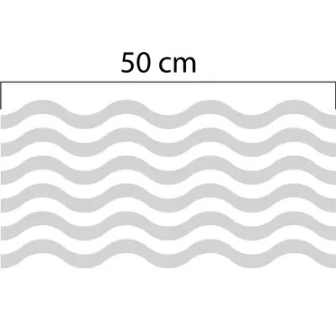 Vinilo para cristales ondas translucidas - TenVinilo