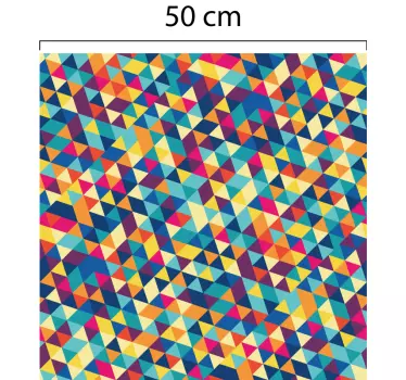Vinilo para cristales translúcido geométrico - TenVinilo