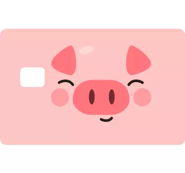 Pegatina para tarjeta de crédito animal granja - TenVinilo