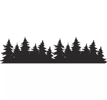 Vinilo de árbol árboles forestales - TenVinilo