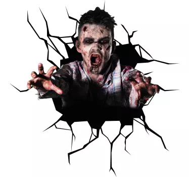 Vinilo decorativo efectos visuales terror para el coche - TenVinilo