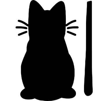 Vinilo perro gato limpiaparabrisas - TenVinilo