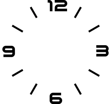 Reloj vinilo rayas y números - TenVinilo