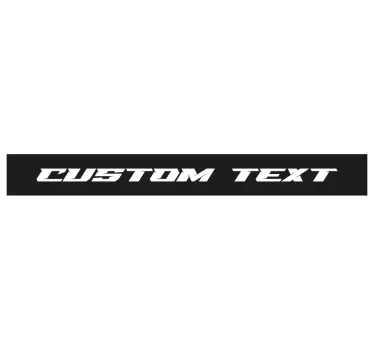 Pegatina para coche visera monocolor personalizada - TenVinilo