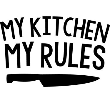 Vinilos para cocina kitchen rules - TenVinilo