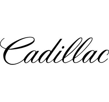 Adhesivo decorativo tipografía Cadillac - TenVinilo