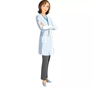 Adhesivo doctora cuerpo entero - TenVinilo