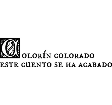 Adhesivo infantil colorín colorado - TenVinilo