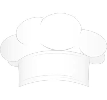Adhesivo sombrero chef cocina - TenVinilo