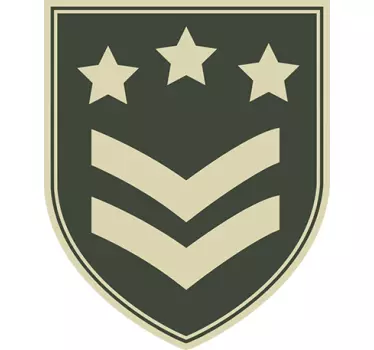Pegatina militar emblema - TenVinilo