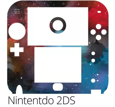 Pegatina nintendo funda colorida para 2ds - TenVinilo