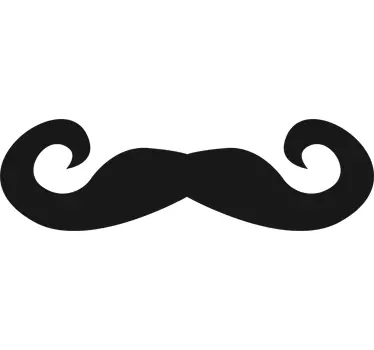 Pegatina para espejo mostacho - TenVinilo