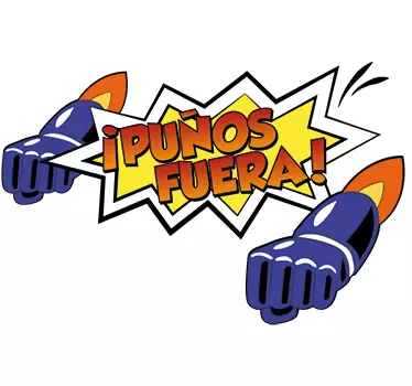 Pegatinas Mazinger Z puños fuera - TenVinilo