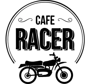 Pegatinas moto cafe racer - TenVinilo