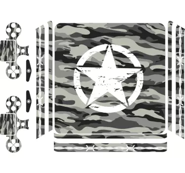 Skin camuflaje urbano PS4 - TenVinilo