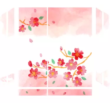 Vinilo PS4 flores de cerezo - TenVinilo