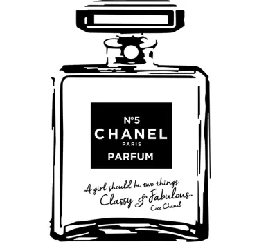 Vinilo botella perfume Chanel 5 - TenVinilo
