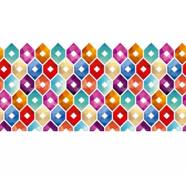 Vinilo pared Azulejos hexagonales - TenVinilo