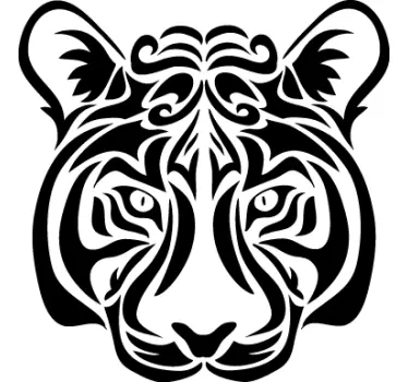Pegatina para coche cabeza tigre - TenVinilo