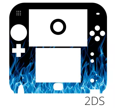 Vinilo ornamental llamas azules nintendo - TenVinilo