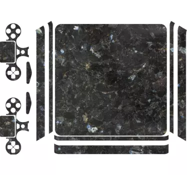 Vinilo adhesivo marmol oscuro ps4 - TenVinilo