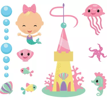 Vinilo de peces mar infantiles - TenVinilo