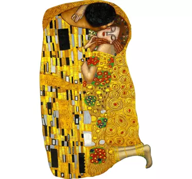 Vinilo decorativo beso de Klimt - TenVinilo