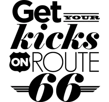 Vinilo decorativo Chuck Berry Route 66 - TenVinilo