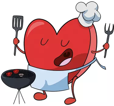 Vinilo para cocina cocinero amor - TenVinilo