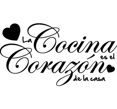 Vinilo decorativo corazón de la casa - TenVinilo