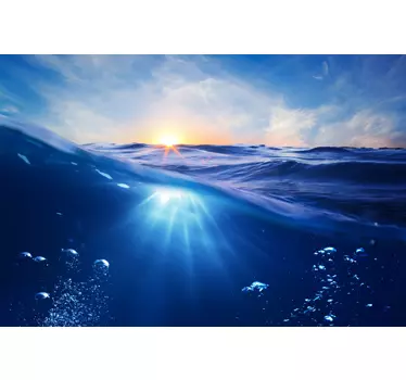 Vinilo decorativo ducha debajo del agua - TenVinilo