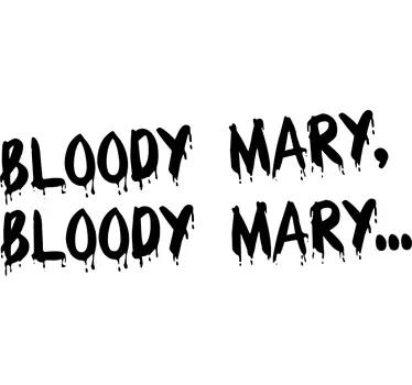 Vinilo decorativo espejo bloody mary - TenVinilo