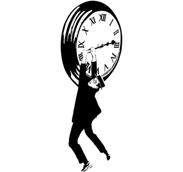 Vinilo decorativo Harold Lloyd reloj - TenVinilo