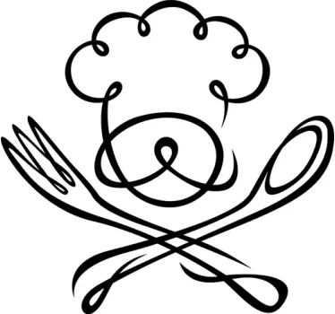 Vinilo decorativo logotipo trazo chef - TenVinilo