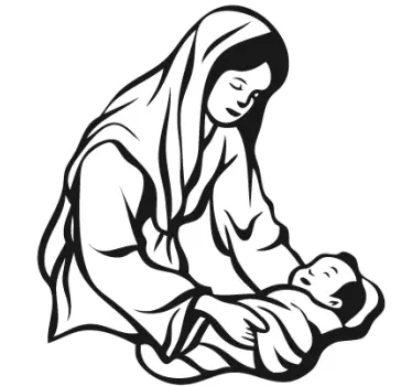 Vinilo decorativo Niño Jesús - TenVinilo