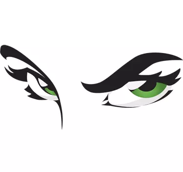 Vinilo decorativo ojos verdes - TenVinilo