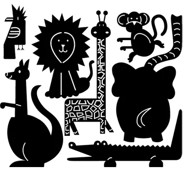Vinilo decorativo para niños fauna - TenVinilo