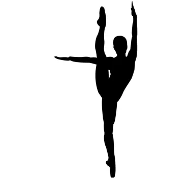 Vinilo decorativo perfil danza elástica - TenVinilo