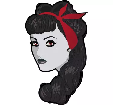 Vinilo decorativo pinup zombie - TenVinilo